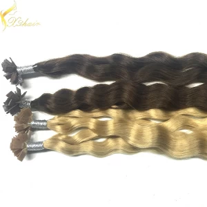 China Hot sale top quality long straight brazilian human virgin flat tip hair extension remy hair 7a Hersteller