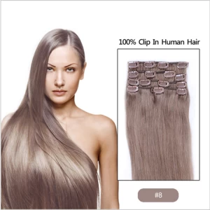 porcelana Hot-selling best clip in hair extensions for fine hair fabricante