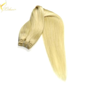 Cina Hot selling trade assurance double weft 613 blonde hair dye produttore