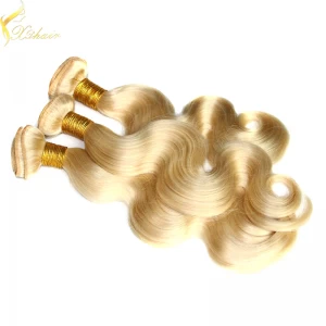 Chine Hot selling trade assurance double weft shedding free blonde european hair fabricant