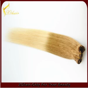 China Hot selling trade assurance double weft shedding free hair weft indian remy fabricante