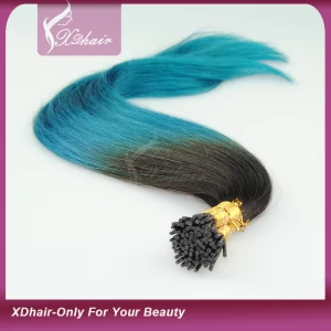 China Human Hair Extensions Wholesale Pre-bonded Keratin 1g strand I tip Hair Extensions manufacturer