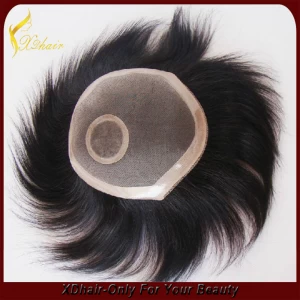 China Human hair toupee virgin remy indian hair popular fashion hair manufacturer