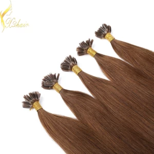 中国 Human hir U tip best quality hair extension double drawn brazilian hair 制造商