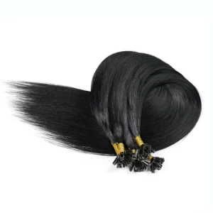 Chine Human unprocessed virgin brazilian hair pre-bounded best selling products nail tip hair extension fabricant