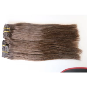 China Human white clip in hair extension 20 inch hair extensions clip in remy clip in hair extension manufacturer
