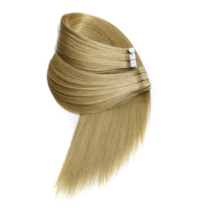 Cina In stock alibaba express skin weft wholesale free shipping 100% virgin brazilian indian remy human hair PU tape hair extension produttore