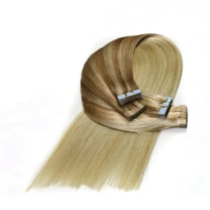 中国 In stock aliexpress china skin weft new products wholesale 100% virgin brazilian indian remy human hair PU tape hair extension メーカー
