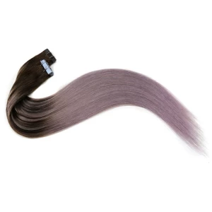 中国 In stock balayage color PU tape in hair extensions 制造商