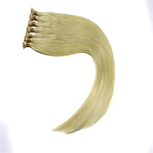 China In stock blonde #60 color unprocessed I stick tip hair extensions fabrikant