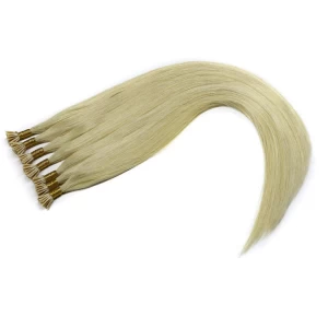 中国 Wholesale price brazilian remy keratin fusion I stick tip hair extensions 制造商