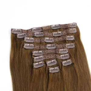 porcelana In stock fashion hot sale grade 8A clip in hair extensions fabricante