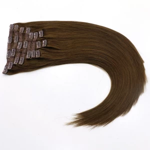 China In stock fashion new styles 220g clip in hair extensions manufacturer