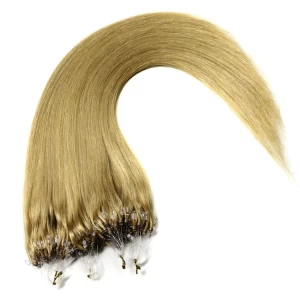 China In stock fashion hot sale new styles grade 8A unprocessed micro loop ring hair extensions manufacturer