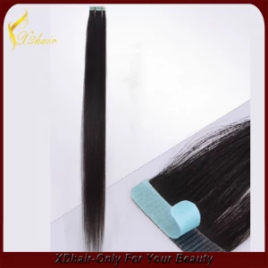 中国 Indian human hair extension skin weft best quality factory soft hair メーカー