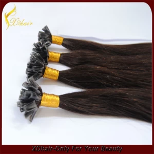 China Juancheng Xinda Hair Extensions Hot Sell Pre-bonded Nail Tip Hair Extension manufacturer