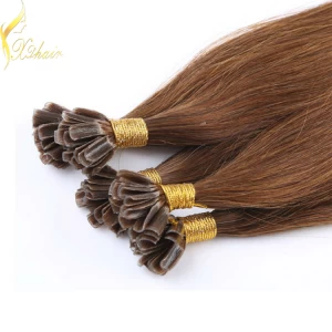 China Keratin hair human hair extension u tip black hair indian fabricante