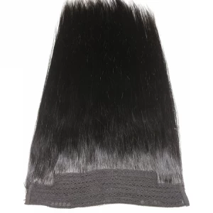 An tSín Lace clip in hair flip hair extension wave natural human hair black déantóir