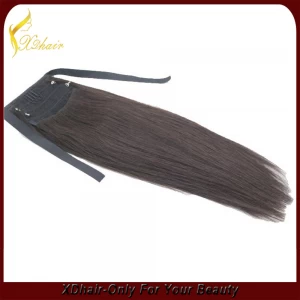 porcelana Lace ponytail human hair extension health beauty girl hair fashion hair 60g-160g human hair fabricante