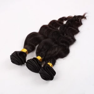 中国 Large stock factory supplier no chemicals 22 inch virgin remy brazilian hair weft, brazilian hair color 4 メーカー