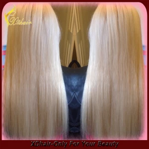 China Light blond human hair wave top grade hair extension fabricante