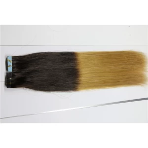 中国 Long lasting all color straight malaysian tape hair extensions,100% 制造商