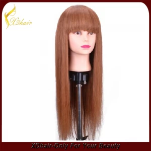 中国 Machine made wigs synthetic hair long hair wigs high quality light extension メーカー