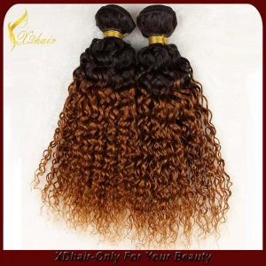 China Malaysian hair 14" ombre Color manufacturer