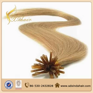 Китай Manufacture Wholesale Human Hair Virgin Remy Pre-Bonded 1g strand hair extension cheap price производителя