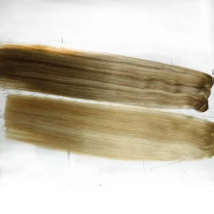 中国 Mixed color hair wave silky soft  straight hair virgin remy indian hair 制造商
