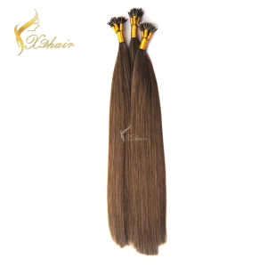 Cina Nano Tip Hair 100% Human Hair Extensions Wholesale High Quality Cheap Price Double Drawn Trade Assurance on Alibaba produttore