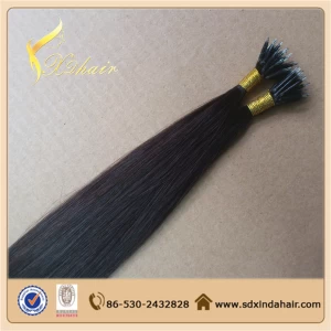 China Nano Tip Hair 100% Human Hair Extensions Wholesale High Quality Cheap Price Hersteller
