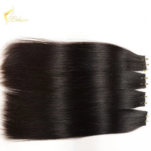 中国 New Arrival #1 Silk Straight Tape in Human Hair Extensions Thick Brazilian Hair Bundles China Wholesale Price メーカー
