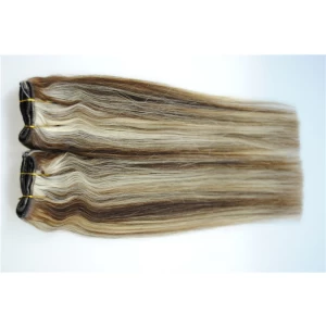 中国 New arrival factory price mix color flip high quality in hair extension メーカー