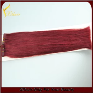 中国 New arrival hot product tiaras colorful synthetic PU tape hair extension wholesale price メーカー
