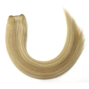 China New arrived top grade 6A Body Wave platinum blonde brown mixed blonde hair weft fabrikant