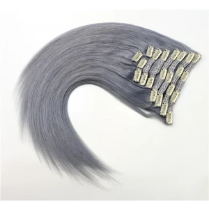 中国 New fashion wholesale hair extensions no clips no glue straight hair remy human hair メーカー