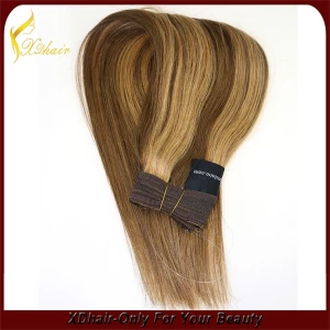 中国 New product high quality 100% Brazilian virgin remy hair flip in hair extension double weft halo hair extension メーカー