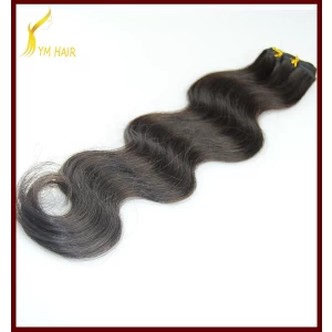 中国 New product hot sell high quality 100% Indian virgin remy human hair body wave hair weft bulk hair weaving メーカー
