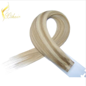 Chine New products cheap virgin human hair tape hair extension /skin weft with top grade fabricant