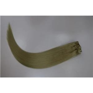 An tSín No tangel no shed real Indian remy human hair full head lace clip in hair extensions déantóir