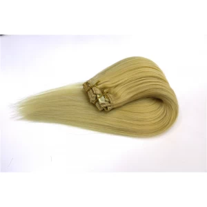 porcelana No tangle No shedding fashion human hair clip in hair extensions fabricante