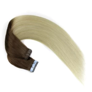 porcelana In stock fashion hot sale PU tape in hair extensions fabricante