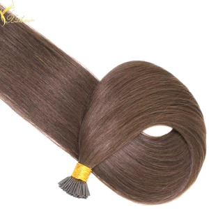 中国 One Donor 100% human hair factory price i tip hair extensions indian 制造商