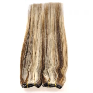 China Piano color human hair weaving indian hair extension fabricante
