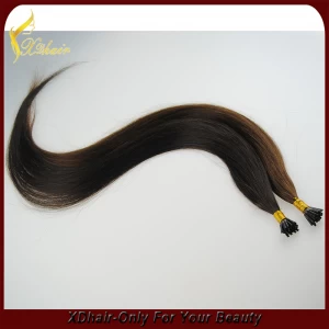 China Pre bonded remy human hair extension i tip hair extensions wholesale manufacturer
