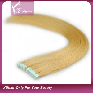 China Remy Tape in Hair Extensions Blonde Color 2.5g/piece 40piece/pack manufacturer