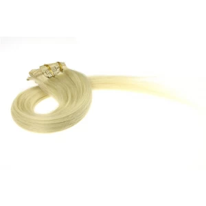 porcelana Remy Virgin Hair clip in virgin indian human hair extensions fabricante