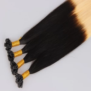 porcelana Silky Straight U Tip Human Hair Extensions fabricante