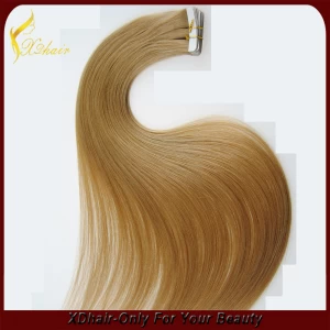 China Super quality virgin human hair extension tape hair manufacturer